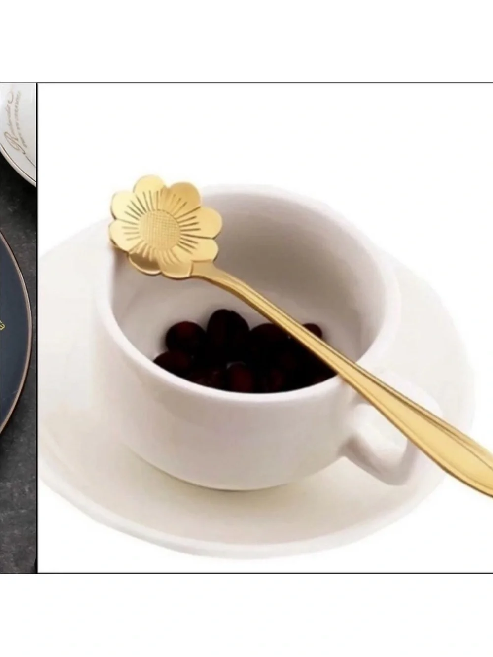 NEW 8pcs Stainless Steel Flower Spoon